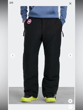 Canada Goose Black Men's Ski & Snowboard Pants with Patch